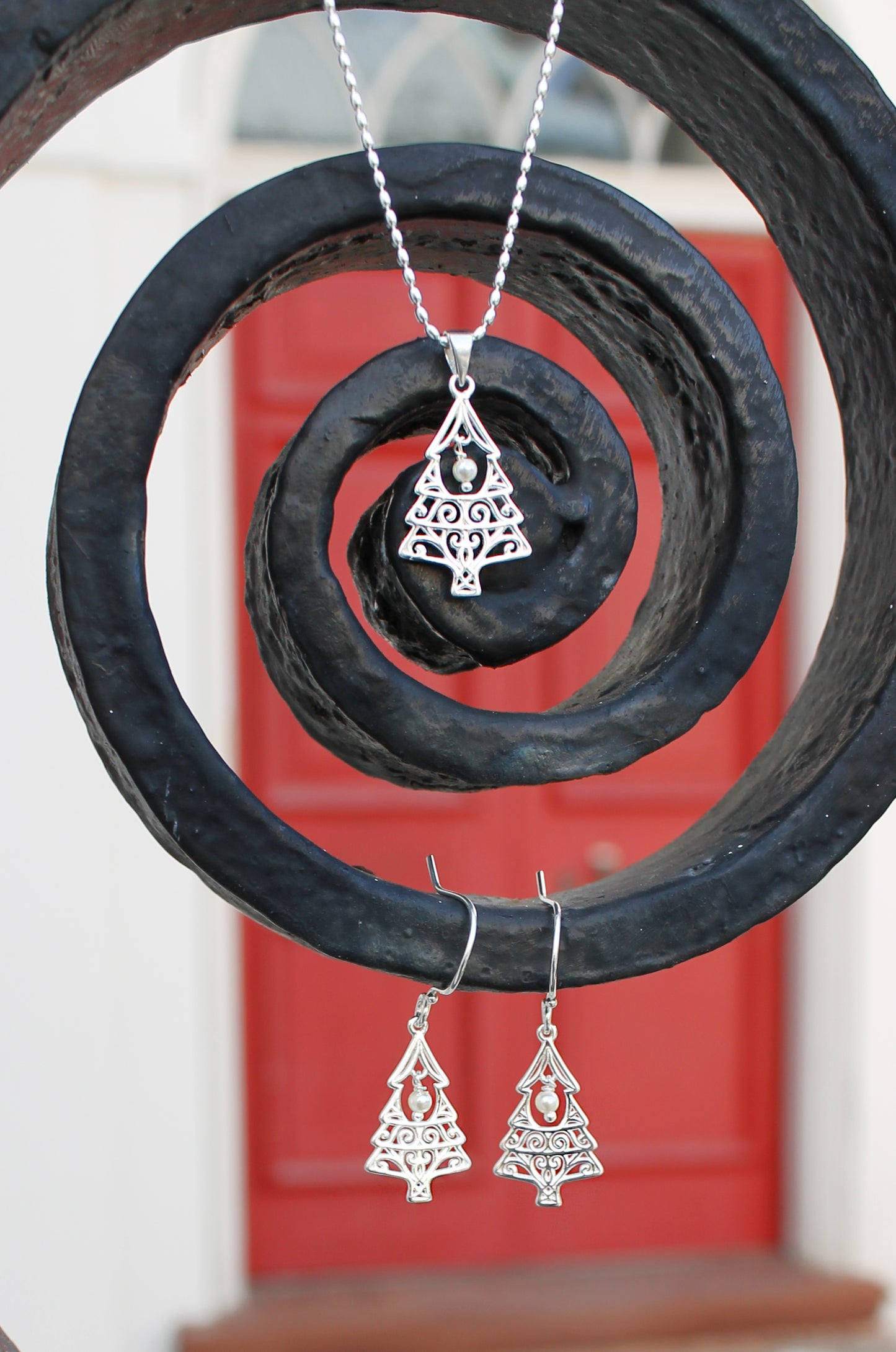 Southern Gates® Christmas Tree Pearl Earrings