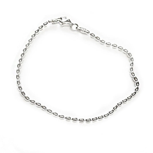 Sterling Silver 1.8mm Ricebead Bracelet