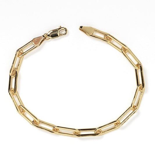 14k Gold Filled Bold Paperclip Bracelet