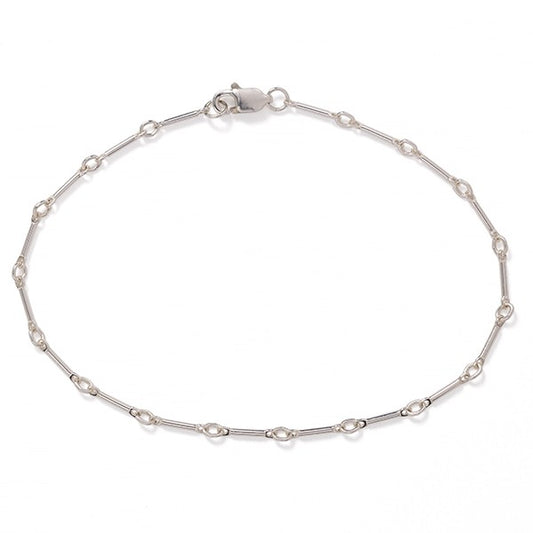 Sterling Silver 1mm Tiny Bar Bracelet